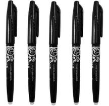 05 Canetas Apaga Calor Mágica Fantasminha Frixion Ball Preta 05 Canetas Apaga Calor Mágica Fantasminha Frixion Ball Preta