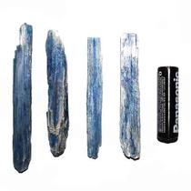05 Cianita Azul Lamina Bruto Pedra Natural 80 a 100mm Clas B