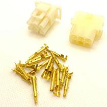 05 Conector Hylok 6 Vias Macho Femea Com Terminal