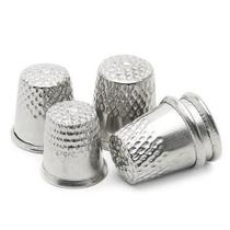 05 Dedal Metal Costura Manual Bordado Croche Ponto Russo.