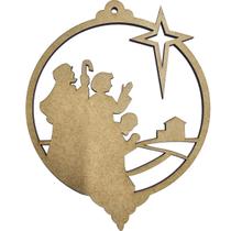05 Enfeites Natal 3 Reis Magos Estrela Guia 16x20cm Pendurar 05 Enfeites Natal 3 Reis Magos Estrela Guia 16x20cm Pendurar