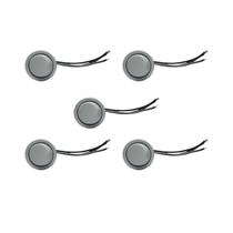 05 Interruptor Para Moveis Botão 22Mm Com Cabo 2A Branco