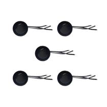 05 Interruptor Para Moveis Botão 22Mm Com Cabo 2A Preto