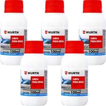 05 Limpa Para Brisa Wurth 100ml Fluido Limpeza De Parabrisa