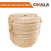 05 Metros Corda de Sisal Natural 08mm