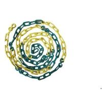 05 Mts Corrente Plásticas Verde E Amrelo Elo Grande