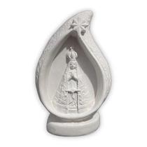 05 Nossa Senhora Aparecida Na Gota em Gesso Cru 14 CM LINDA 05 Nossa Senhora Aparecida Na Gota em Gesso Cru 14 CM LINDA