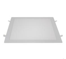 05 painel led embutir quadrado aluminio 24w 4100k branco