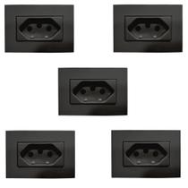05 Pç Tomada P/moveis Margirius 2p+t Preta 10a 250v Nbr14136 05 Pç Tomada P/moveis Margirius 2p+t Preta 10a 250v Nbr14136