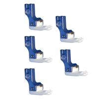 05 Pé Calcador de Teflon Pesponto Compensado Para Maquina Reta Industrial Lado Direito 6mm TCR-1/4E