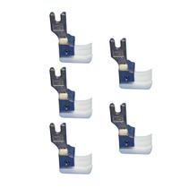 05 Pé Calcador de Teflon Pesponto Compensado Para Maquina Reta Industrial Lado Esquerdo 6mm TCL-1/4E