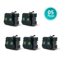 05 Peças Botão Interruptor Vidro Elét Golf Duplo 95/98