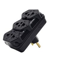 05 Plug Adaptador De Tomada T Benjamin Com 3 Saídas - Lartec