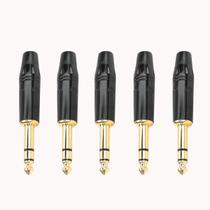 05 Plug Conector Estéreo Profissional Com Baquelit Rabicho 05 Plug Conector Estéreo Profissional Com Baquelit Rabicho