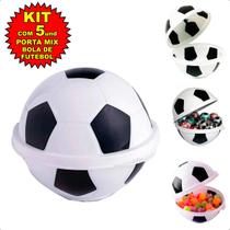 05 Pote Porta Mix Bola Futebol Lembrancinha