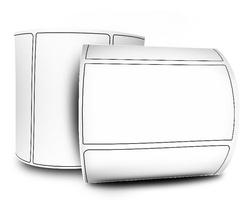 05 Rolos - Etiqueta Couche 80x40 - 32 Metros 8x4 Cm