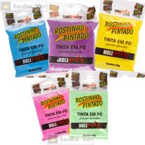 05 Tinta Em Pó Festa Carnaval 250g Rostinho Pintado Holy Party