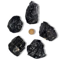 05 Turmalina Preta Pedra Natural 150 a 200g Média 7cm Tipo B