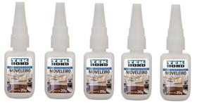 05 Un Cola Adesivo Instantânea Tek Bond Moveleira 793 20gr 05 Un Cola Adesivo Instantânea Tek Bond Moveleira 793 20gr