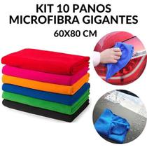 05 Un. Pano De Chão Microfibra Gigante 60x80 Multiuso