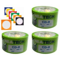 05 unidades de Mídia Virgem CD-R 52x 700mb 80min c/ envelopes - Neatech 05 unidades de Mídia Virgem CD-R 52x 700mb 80min c/ envelopes - Neatech
