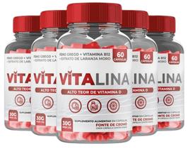 05 Vitalina Suplemento Alimentar 300 Cápsulas - Original - Bolha Vital