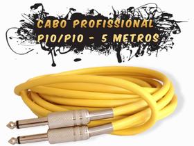 05un cabo p10 5 metros caixa de som violão guitarra