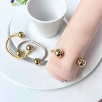 06 Anel Guardanapo Recartilhado Argola Mesa Posta Jantar