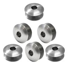 06 Bobinas Carretilha Singer Aluminio Baixa Máquina Costura 06 Bobinas Carretilha Singer Aluminio Baixa Máquina Costura