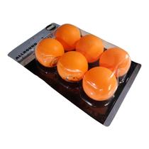 06 Bolas Ping Pong Laranja Yashima 1 Estrela Oficial