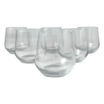 06 Copos Baixos Vidro 430ml Drink Suco Água One Fracalanza