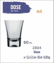 06 Copos Olé 60ml - Licor - Cachaça - Tequila