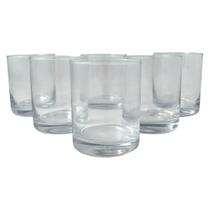 06 Copos Vidro 400ml Drink Whisky Suco Água Vital Fracalanza