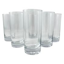 06 Copos Vidro 465ml Long Drink Suco Água Vital Fracalanza