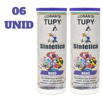 06 Corante Tupy Sintético P/ Tingir Botões, Pedrarias, Acrilicos, Aviamentos Em Geral