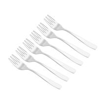 06 Garfos para Bolo Pisa em Prata com Caixa para Presente - Wolff 06 Garfos para Bolo Pisa em Prata com Caixa para Presente - Wolff