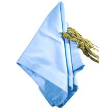 06 Guardanapo - 100% algodão - Azul claro - Dona Siá