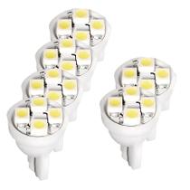 06 Lâmpada Esmagada Grande 12v 4 Leds Branco Hi Sinalização
