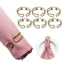 06 ou 12 Anel Porta Guardanapo Metalizado Dourado Refinado 06 ou 12 Anel Porta Guardanapo Metalizado Dourado Refinado