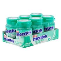 06 Potes Goma de Mascar Menta Verde Zero Açúcar Mentos 06 Potes Goma de Mascar Menta Verde Zero Açúcar Mentos
