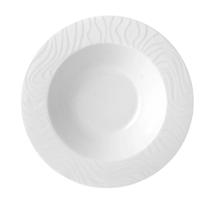 06 Pratos Fundos Luiza 22cm Branco - Porcelana Schmidt