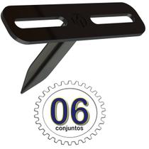 06 Suportes Refletor Preto 1 Esp Estacas Chão Jardim 06 Cjts 06 Suportes Refletor Preto 1 Esp Estacas Chão Jardim 06 Cjts