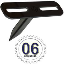 06 SUPORTES REFLETOR PRETO 1 ESPETO ESTACAS CHÃO JARDIM - 06 cjts 06 SUPORTES REFLETOR PRETO 1 ESPETO ESTACAS CHÃO JARDIM - 06 cjts