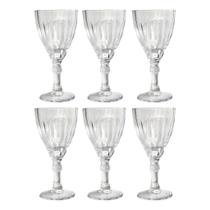 06 Taças De Vidro Line Colors 300ml Vencedor Transparente 06 Taças De Vidro Line Colors 300ml Vencedor Transparente