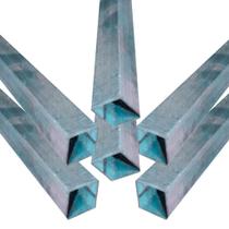 06 tubos 1mt 20x20 x 0,80 x 1000 galvanizado