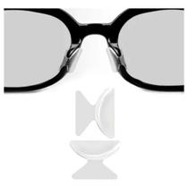 06 Unid Plaqueta Adesiva P/ Armação Óculos Acetato Plástico Metal Antideslizante Almofada ponte silicone apoio peça altura nasal suporte oculos Nariz