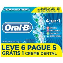 06 Unidades Pasta de dentes oral B 70 gramas 4 em 1