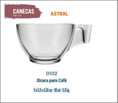 06 Xícaras Café Curto Pequeno - Astral 90Ml