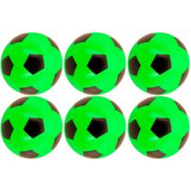 06x Bola De Vinil Pingo Dente De Leite Futebol Kit Atacado