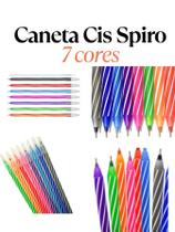 07 Caneta Cis Spiro esferográfica caneta macia todas as cores material escolar papelaria enfermagem medico 07 Caneta Cis Spiro esferográfica caneta macia todas as cores material escolar papelaria enfermagem medico
